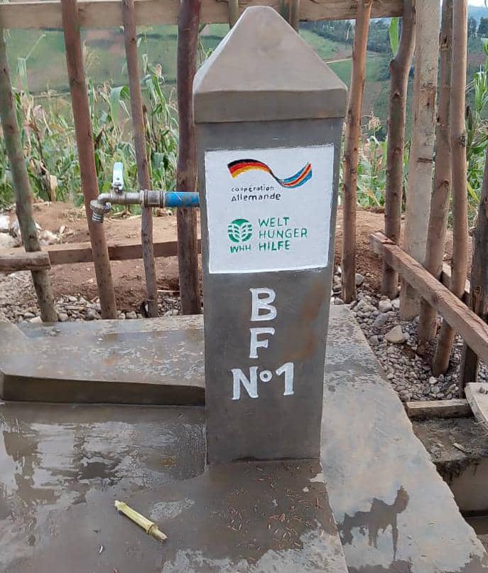 Nord-Kivu : Travaux d’adduction d’eau à Kasika avec l’appui de l’ONG WHH